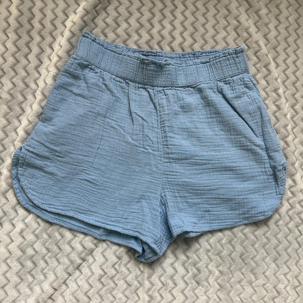 Small Linen Universal Thread Blue Shorts